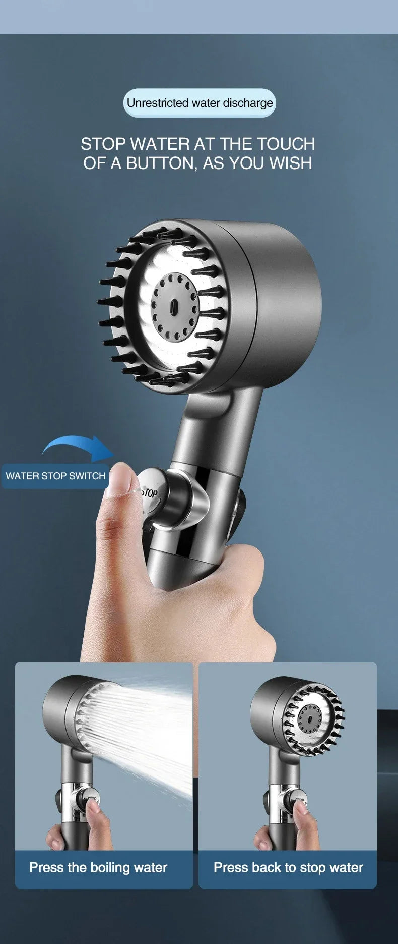 3-Mode Comfort Reach Shower Head