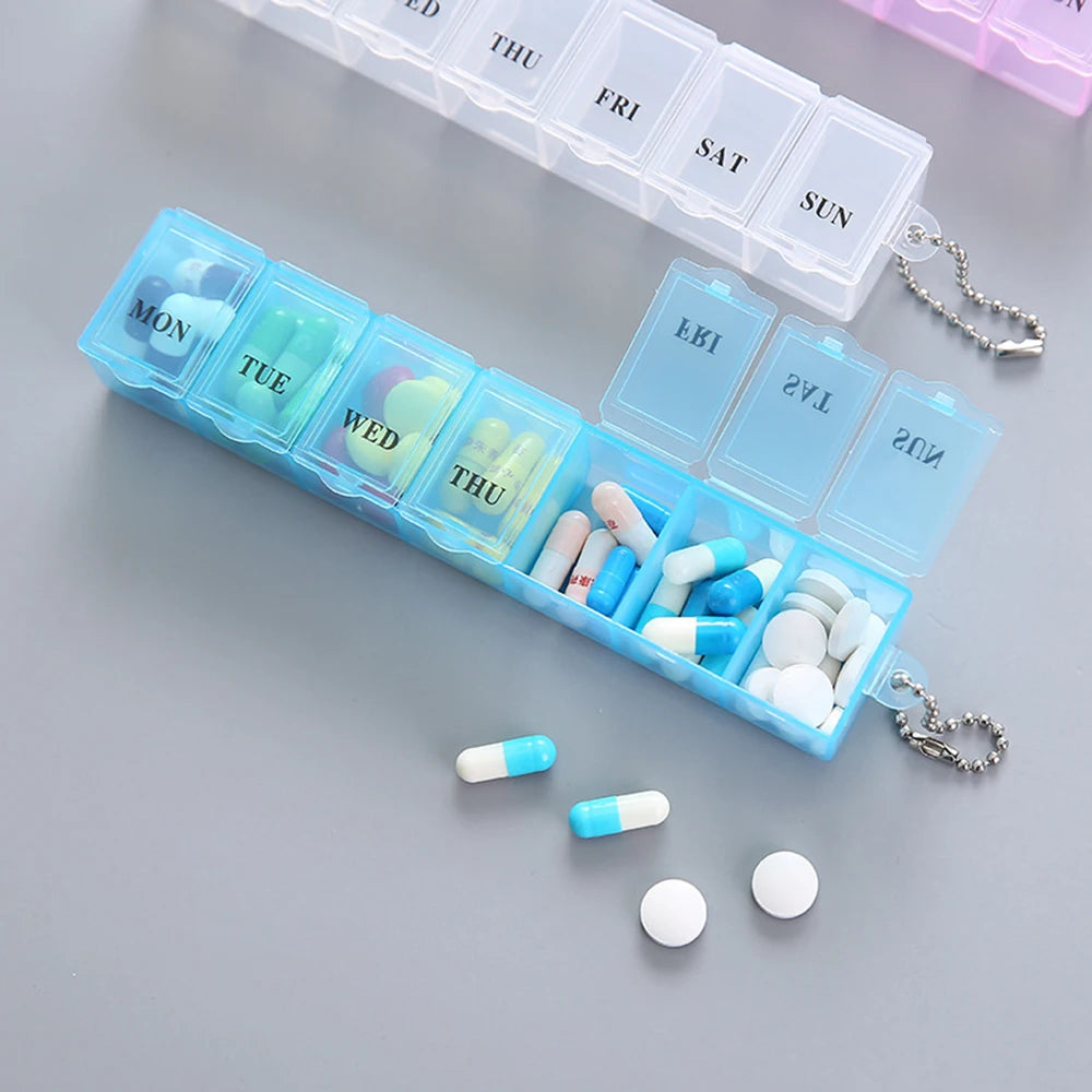 7-Day Pill Organizer – Weekly Medication Organizer