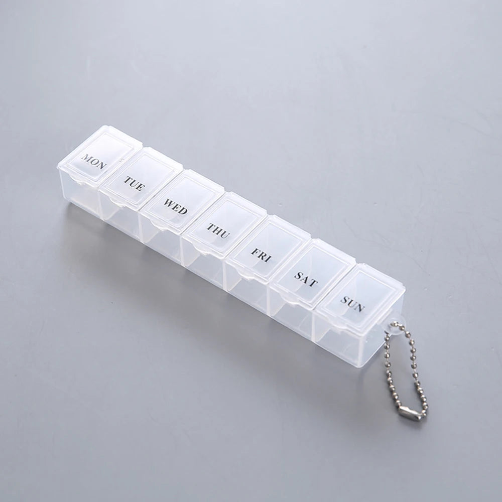 7-Day Pill Organizer – Weekly Medication Organizer