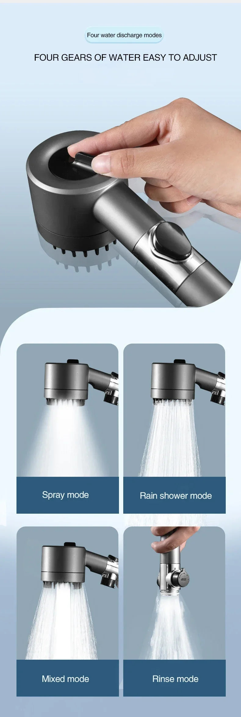 3-Mode Comfort Reach Shower Head