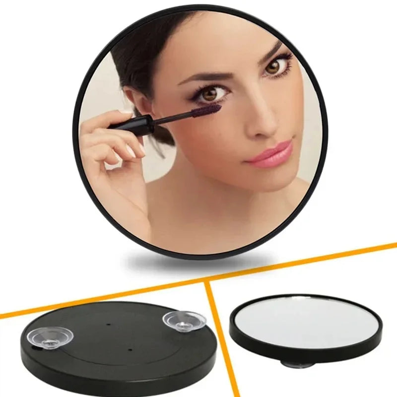 Magnifying Mirror with Suction Cup – 5X, 10X & 15X for Makeup, Shaving & Low Vision