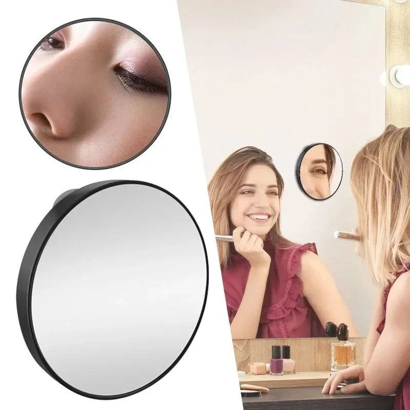 Magnifying Mirror with Suction Cup – 5X, 10X & 15X for Makeup, Shaving & Low Vision