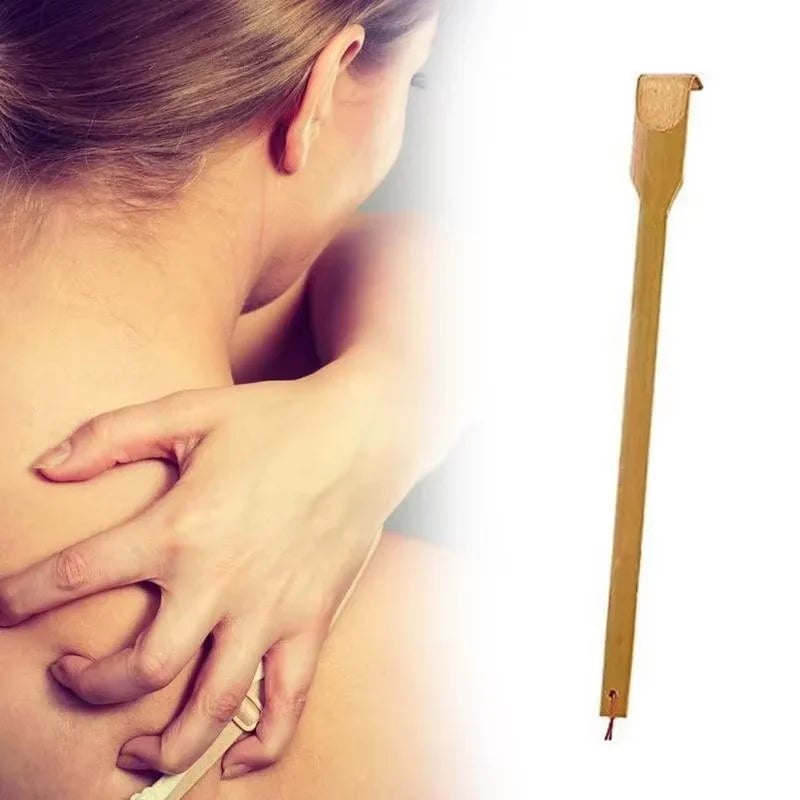 Bamboo Back Scratcher – Long-Reach Anti-Itch Massager for Seniors & Daily Comfort