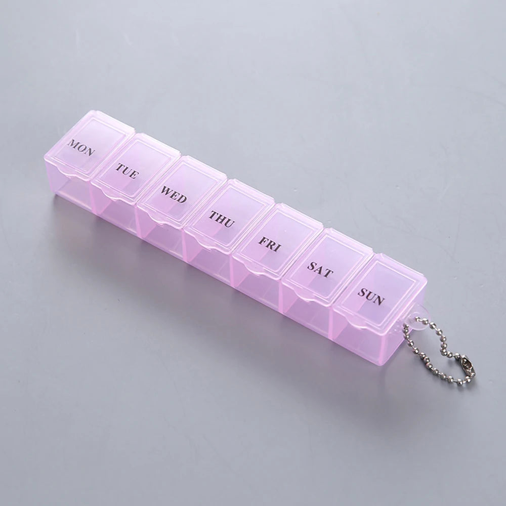 7-Day Pill Organizer – Weekly Medication Organizer