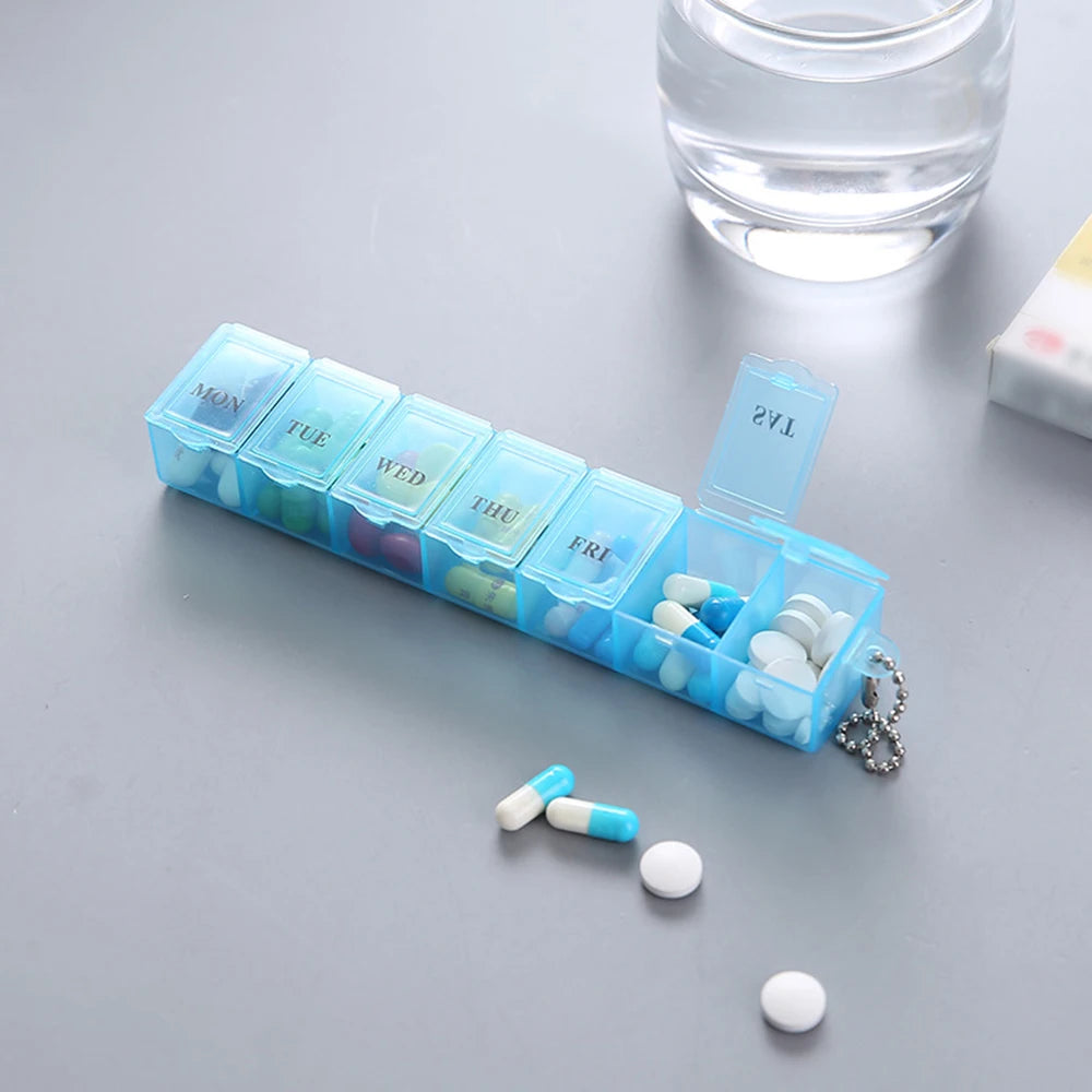 7-Day Pill Organizer – Weekly Medication Organizer