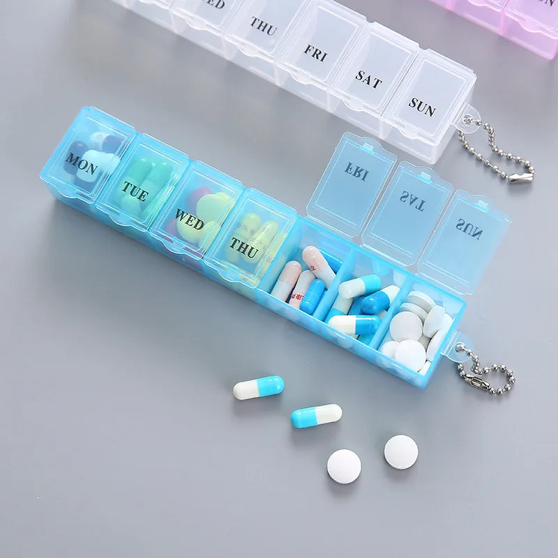 7-Day Pill Organizer – Weekly Medication Organizer