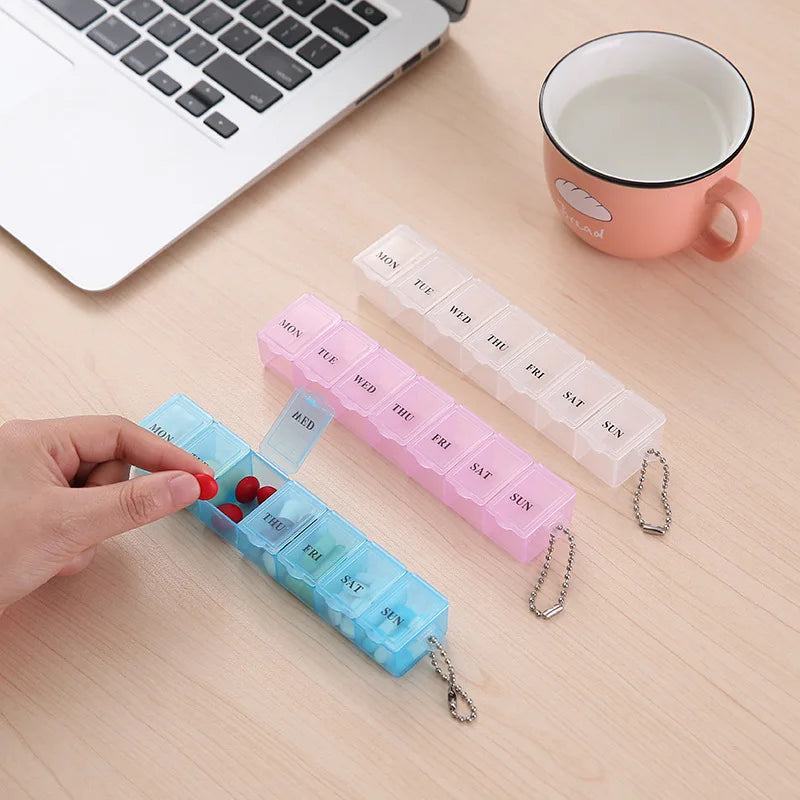 7-Day Pill Organizer – Weekly Medication Organizer