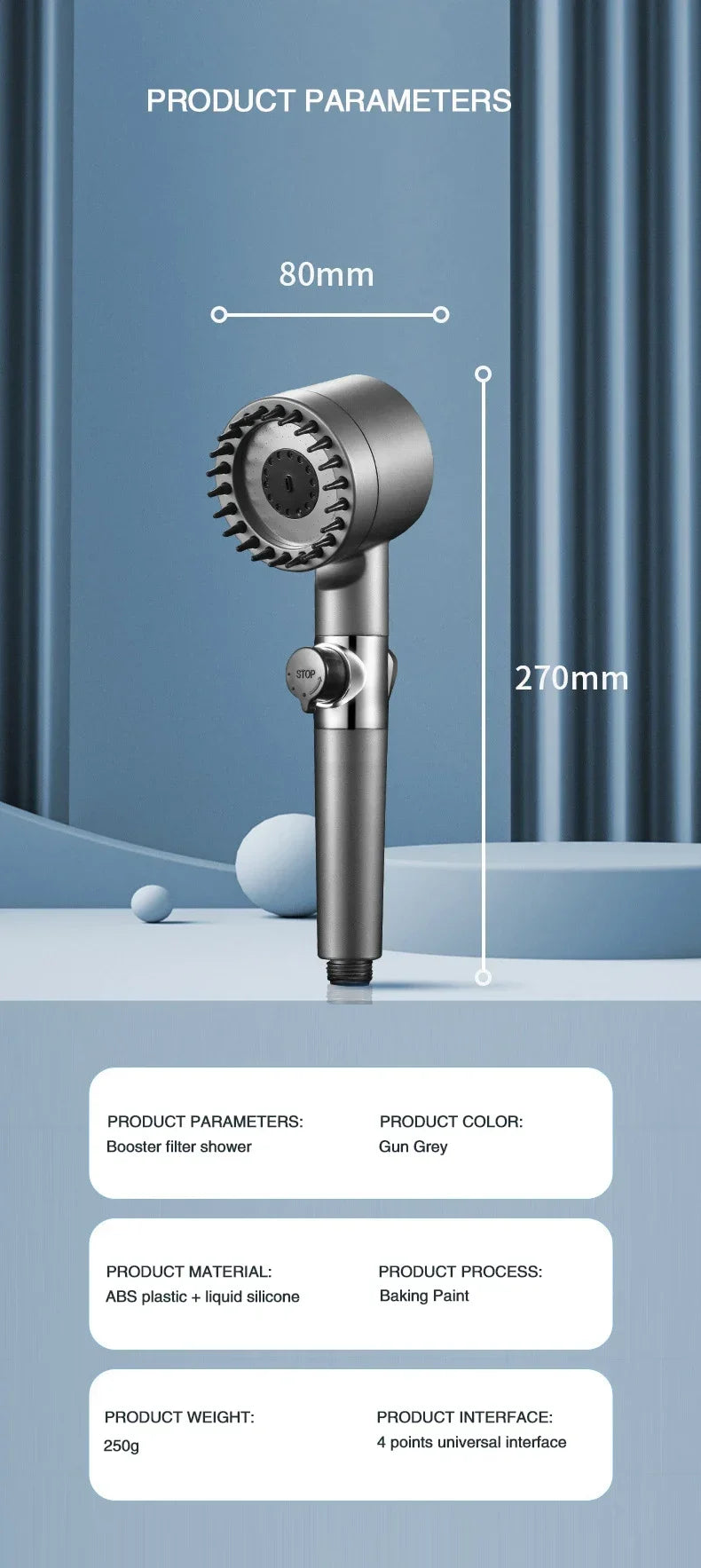 3-Mode Comfort Reach Shower Head