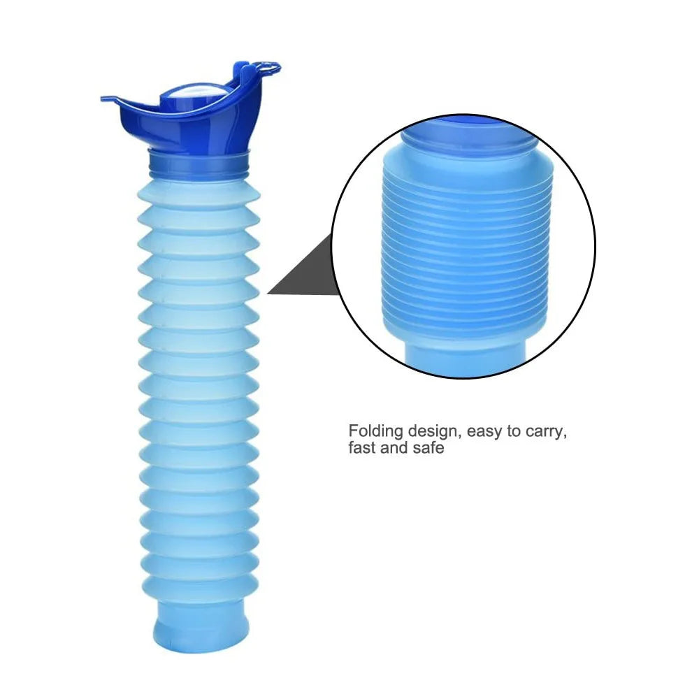 Portable Urinal Bottle – 750ml Foldable Travel & Emergency Urine Bottle for Adults & Kids