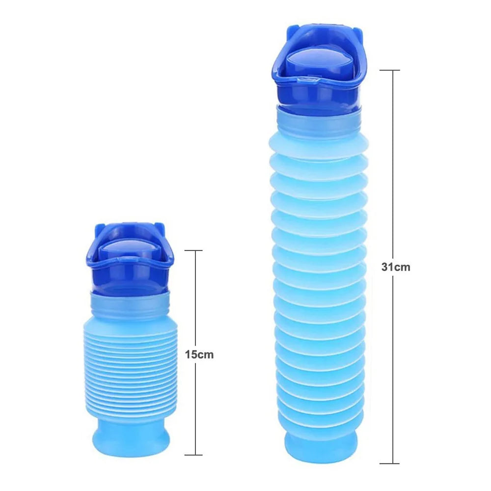 Portable Urinal Bottle – 750ml Foldable Travel & Emergency Urine Bottle for Adults & Kids