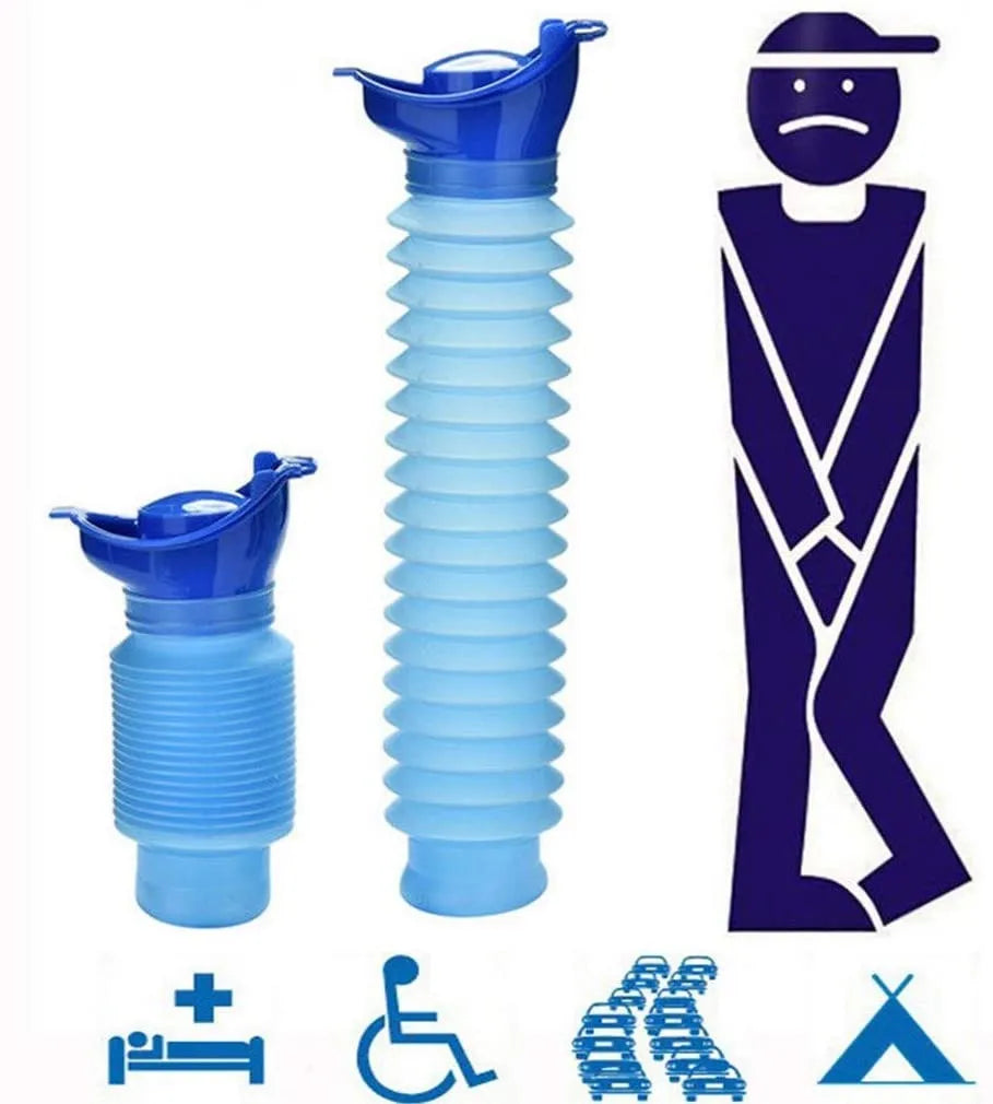 Portable Urinal Bottle – 750ml Foldable Travel & Emergency Urine Bottle for Adults & Kids