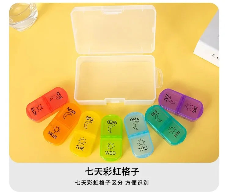 7-Day Pill Organizer with 21 Compartments – 3 Times Daily Medication Case