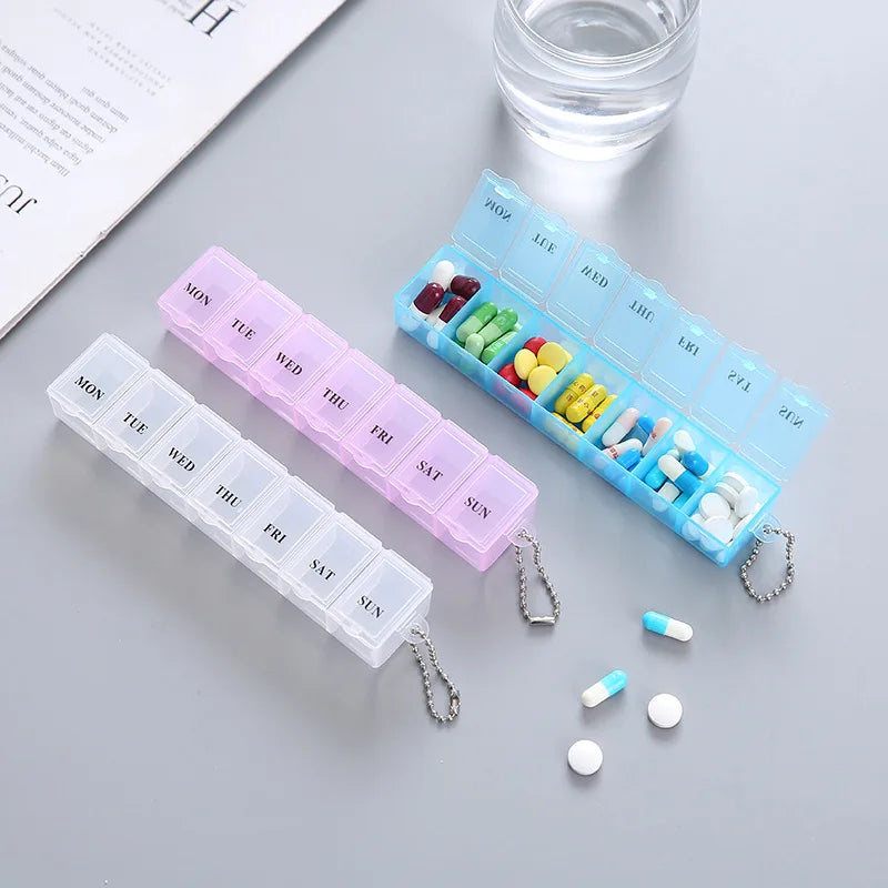 7-Day Pill Organizer – Weekly Medication Organizer