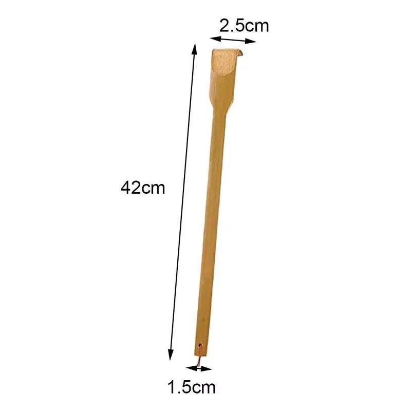 Bamboo Back Scratcher – Long-Reach Anti-Itch Massager for Seniors & Daily Comfort